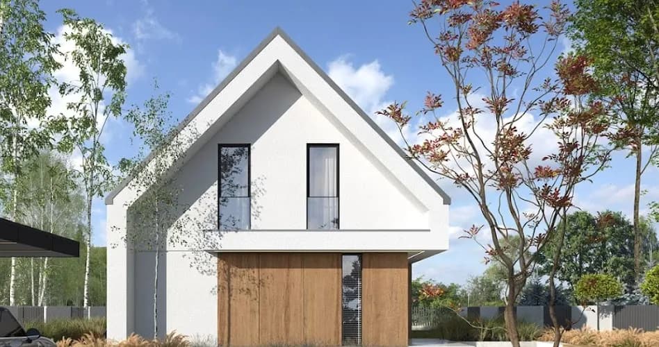 Dom z dachem dwuspadowym: zalety, wady, projekty i koszty budowy